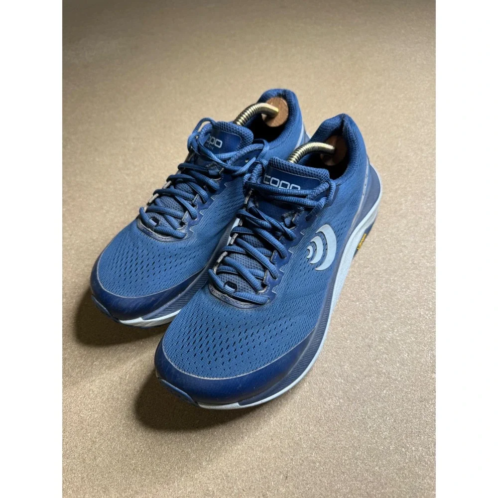 Topo Athletic Ultraventure 3 Navy Blue Trail Running Shoes Womens 9.5 Vibram